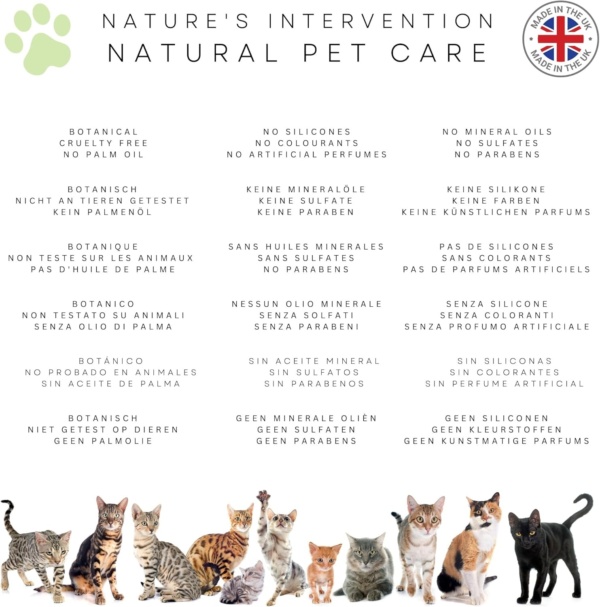 NATURE'S INTERVENTION - Aloe Vera Gel for Cats - 99% Natural. Neem, Calendula, Sea Buckthorn. Protects, Hydrates, Soothes. 100ml - Image 5