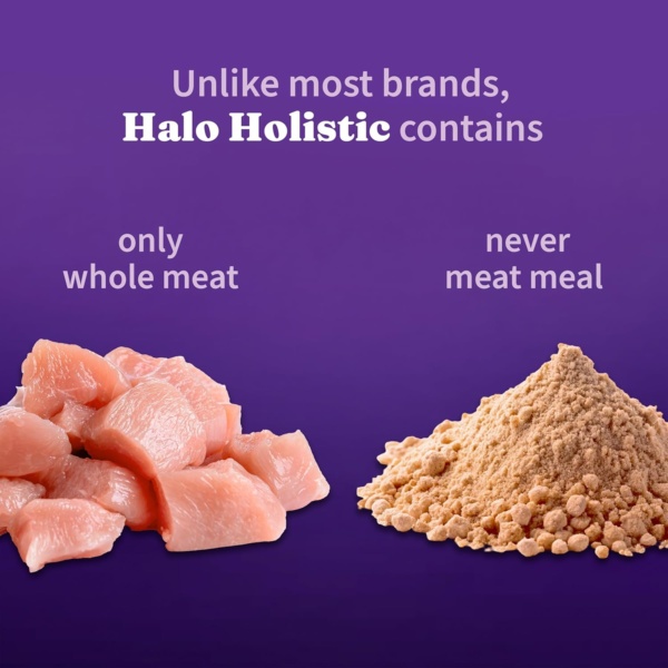 Halo Purely for Pets Holistic Dog Food, Complete Digestive Health Cage-Free Chicken and Brown Rice Recipe, Dry Dog Food Bag, Puppy Formula, 3.5-lb Bag - Image 4