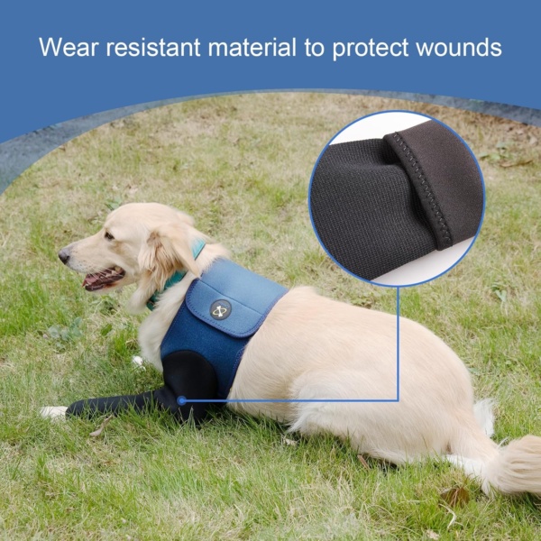 Coodeo Dog Recovery Suit, Cone Collar Alternative, Abrasion Resistant Dog Recovery Sleeve, Washable 2.5mm Thick and Waterproof, Pet Wounds Prevent Licking, Bite, Being Wet and Infected (S) - Image 4