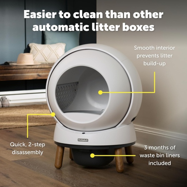 PetSafe ScoopFree SmartSpin Self-Cleaning Litter Box – Advanced Odour Control – App Controlled with Health Monitoring – Works with Any Litter – Up to 2 Weeks of Hands-Free Cleaning - Image 7