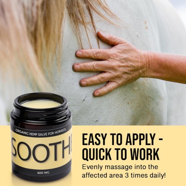Soothe - Hemp Salve Horse Liniment - Bug Bites & Allergy Support - Soothing Relief for Skin Irritation in Horse - Image 5