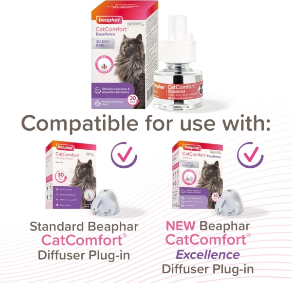 Beaphar | CatComfort Excellence Refill | Optimises Feelings of Reassurance & Well-Being | Promotes Multi-cat Harmonious Living | For Use with CatComfort Excellence Diffuser | Lasts Up To 30 Days - Image 7