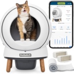 PetSafe ScoopFree SmartSpin Self-Cleaning Litter Box – Advanced Odour Control – App Controlled with Health Monitoring – Works with Any Litter – Up to 2 Weeks of Hands-Free Cleaning