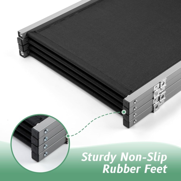 Rantila Cat Litter Box Privacy Screen Cat Litter Box Furniture Best for Your Cat's Health, 70''W x 24''H, Black - Image 5