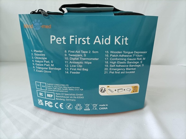 Pet First Aid Kit, Veterinary First Aid Bag for Dog, Cat, Rabbit, Animal, with Otoscope, Perfect for Home Care and Outdoor Travel Emergencies - Image 8