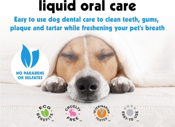 Petkin invisible formula Liquid Oral Care Teeth, Dental Gums Fresh Brath Dogs and Cats - Image 3