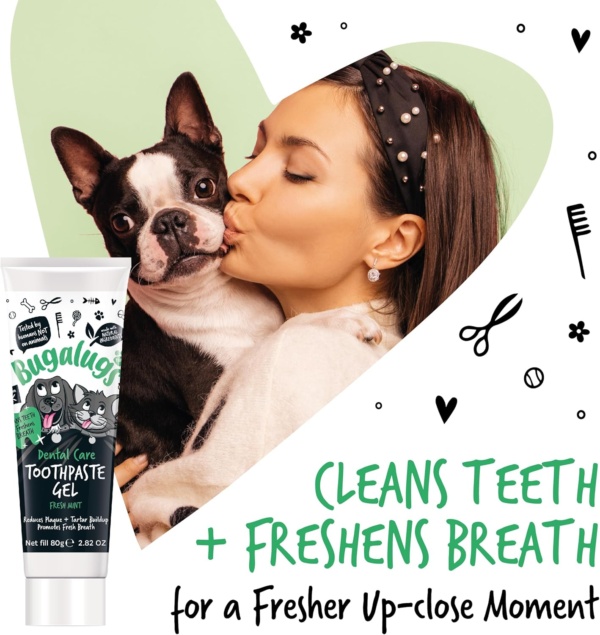 Bugalugs Dog Toothpaste Gel - Dog Teeth Cleaning Products for Cats and Dogs, Fresh Mint Dog Breath Freshener & Dog Plaque Remover use with Bugalugs Dog Toothbrush & Cat Toothbrush - Image 8