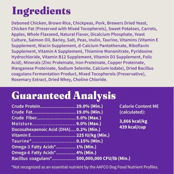 Halo Purely for Pets Holistic Dog Food, Complete Digestive Health Cage-Free Chicken and Brown Rice Recipe, Dry Dog Food Bag, Puppy Formula, 3.5-lb Bag - Image 10