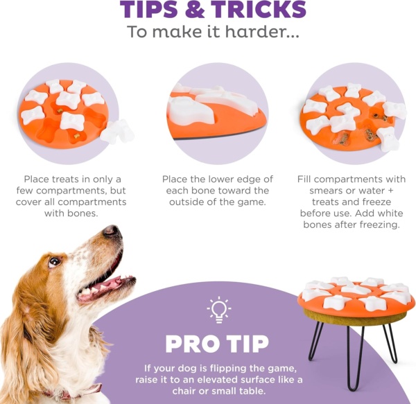 Outward Hound Nina Ottosson Dog Smart Dog Puzzle Interactive Treat Puzzle Dog Enrichment Dog Toy, Level 1 Beginner, Orange - Image 5