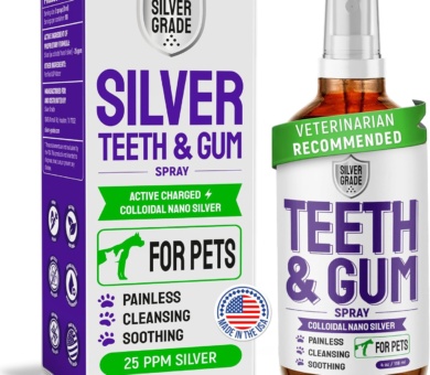Teeth & Gum Spray for Dogs and Cats ● Dental Formula for Dog Mouth Rinse & Cat Mouth Care ● Cat & Dog Fresh Breath, Clean Teeth, No Pain Or Burning ● Dog Plaque and Tartar Remover (4 Oz)
