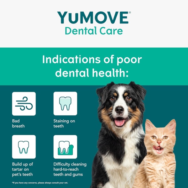 YuMOVE Daily Clean Dental Powder, Dog & Cats Teeth Cleaning Products for Dental Care, Plaque Remover and Prevention, Breath Freshener, All Breeds From 6 Months, 90g - Image 3