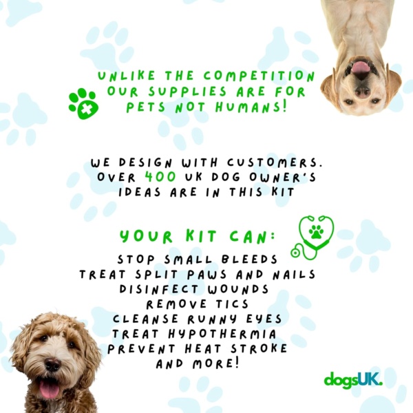 Dogs UK® | First Aid Kit for Dogs | Expert Dog Health and Dog Care | Dog First Aid Kit UK Specialists - Image 6