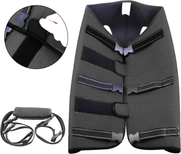 Coodeo Dog Lift Harness, Pet Support & Rehabilitation Sling Lift Adjustable Padded Breathable Straps for Old, Disabled, Joint Injuries, Arthritis, Loss of Stability Dogs Walk (Black, M) - Image 7