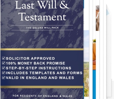 Will Writing Kit – Last Will and Testament Kit 2025 UK – Legally Valid 8-in-1 DIY Legal Pack with Testament Template, Simple Form, Guides & Wills Kits UK 2025 – for England and Wales