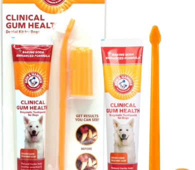 Arm & Hammer Clinical Gum Health Dental Kit for Dogs, Chicken 3 Count (Pack of 1)