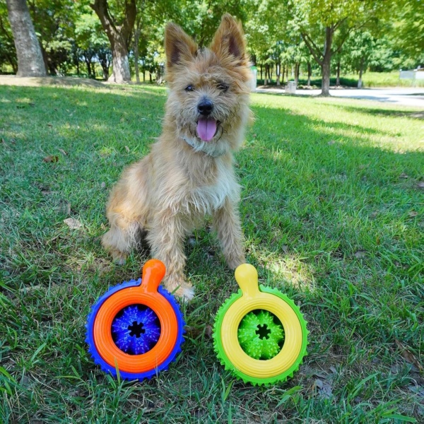 Durian Chewing Ball for Dog Promote Health and Slow Feeding with Unique Knotted Designs for Outdoor - Image 6